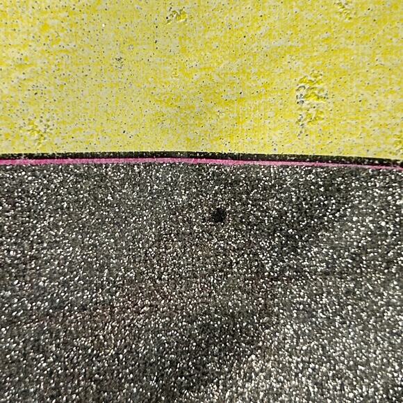 Vintage Superman Glitter Logo T Shirt Mens M Medium Black 80s DC Comics Tee - Picture 5 of 8